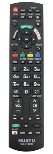 Ersatz Fernbedienung passend für Panasonic Fernseher N2QAYB000487 N2QAYB001178 N2QAYB000490 N2QAYB000354 N2QAYB000239 N2QAYB000490 N2QAYB000353 Ersatz Fernbedienung passend für Panasonic Fernseher N2QAYB000487 N2QAYB001178 N2QAYB000490 N2QAYB000354 N2QAYB000239 N2QAYB000490 N2QAYB000353 von REMOtech