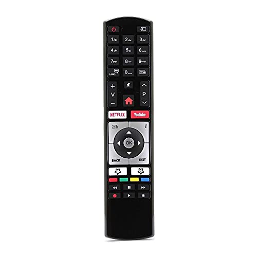 RC4318 / RC4318P Ersatz Fernbedienung passend für Telefunken Finlux Edenwood Vestel 4K Ultra HD TV mit Netflix YouTube von REMOtech