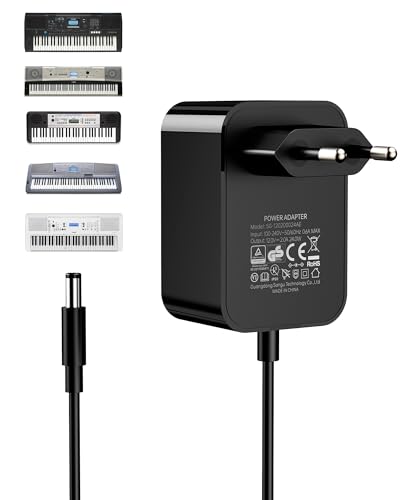 RENGOGA 12V/2A Netzteil für Yamaha Keyboard AC, Power Adapter für PA-130a PA-130b PA-150b P45 PA-3b PA-3c PA-5d PSR-210 PSR-78 P125 E373 EZ-220 EZ-300, Piano Ladekabel Ladegerät 1.5M-Schwarz RENGOGA 12V/2A Netzteil für Yamaha Keyboard AC, Power Adapter für PA-130a PA-130b PA-150b P45 PA-3b PA-3c PA-5d PSR-210 PSR-78 P125 E373 EZ-220 EZ-300, Piano Ladekabel Ladegerät 1.5M-Schwarz von RENGOGA