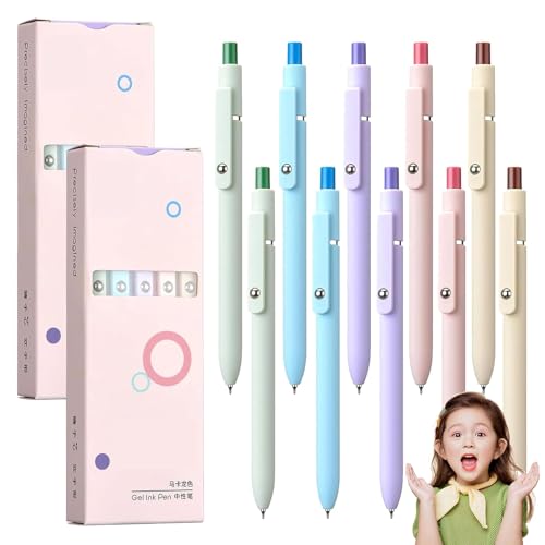 RENQIDD Emboadlie 5er Gelschreiber, 0,7 mm mittlere Spitze, schwarze Tintenroller, schnelltrocknende Stifte für flüssiges Schreiben, hübsches Büro- und Schulzubehör, Geschenk für Frauen (B 2 box) RENQIDD Emboadlie 5er Gelschreiber, 0,7 mm mittlere Spitze, schwarze Tintenroller, schnelltrocknende Stifte für flüssiges Schreiben, hübsches Büro- und Schulzubehör, Geschenk für Frauen (B 2 box) von RENQIDD