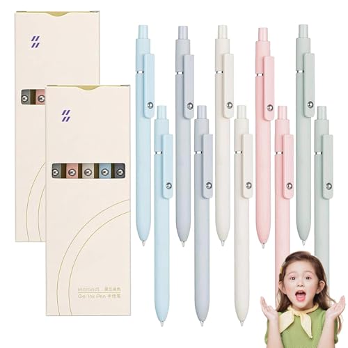 RENQIDD Emboadlie 5er Gelschreiber, 0,7 mm mittlere Spitze, schwarze Tintenroller, schnelltrocknende Stifte für flüssiges Schreiben, hübsches Büro- und Schulzubehör, Geschenk für Frauen (D 2 box) RENQIDD Emboadlie 5er Gelschreiber, 0,7 mm mittlere Spitze, schwarze Tintenroller, schnelltrocknende Stifte für flüssiges Schreiben, hübsches Büro- und Schulzubehör, Geschenk für Frauen (D 2 box) von RENQIDD