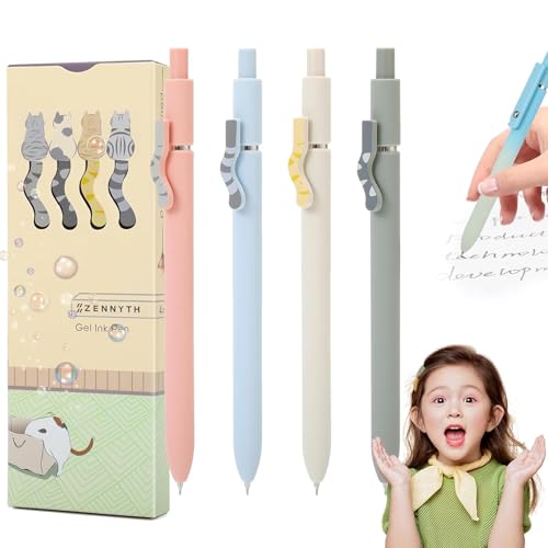RENQIDD Emboadlie 5er Gelschreiber, 0,7 mm mittlere Spitze, schwarze Tintenroller, schnelltrocknende Stifte für flüssiges Schreiben, hübsches Büro- und Schulzubehör, Geschenk für Frauen (F 1 box) RENQIDD Emboadlie 5er Gelschreiber, 0,7 mm mittlere Spitze, schwarze Tintenroller, schnelltrocknende Stifte für flüssiges Schreiben, hübsches Büro- und Schulzubehör, Geschenk für Frauen (F 1 box) von RENQIDD