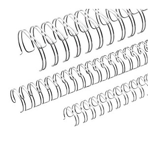 100 RENZ Drahtbinderücken silber für 60 Blatt von RENZ