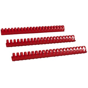 25 RENZ Kunststoffbinderücken rot für 195 Blatt von RENZ