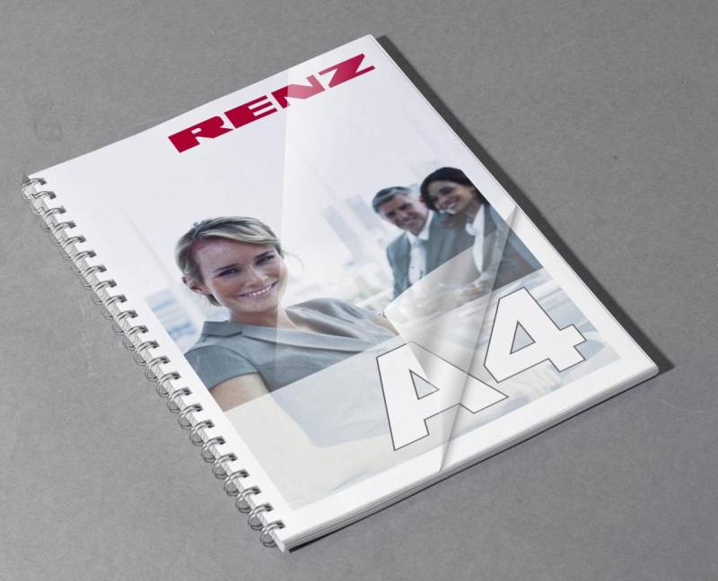 RENZ Deckfolien für Bindemappen DIN A4 0.2 mm transparent von RENZ