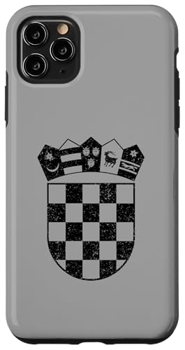 Hülle für iPhone 11 Pro Max Kroatien Wappen Kroation Flagge Symbol Schachbrett von REPUBLIC OF CROATIA