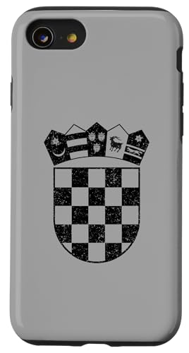 Hülle für iPhone SE (2020) / 7 / 8 Kroatien Wappen Kroation Flagge Symbol Schachbrett von REPUBLIC OF CROATIA
