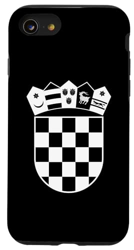 Kroatien Wappen Kroatien Flagge Weiß Schachbrett Hülle für iPhone SE (2020) / 7 / 8 von REPUBLIC OF CROATIA