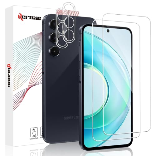 REROXE 2+2 Stück Schutzfoile für Panzerglas für Samsung Galaxy A55 5G, 9H Härte Anti-Bläschen Ultra-klar Samsung A55 5G Displayschutzfolie, 2.5D Kante Splitterfest A55 5G Schutzglas mit Kameraschutz REROXE 2+2 Stück Schutzfoile für Panzerglas für Samsung Galaxy A55 5G, 9H Härte Anti-Bläschen Ultra-klar Samsung A55 5G Displayschutzfolie, 2.5D Kante Splitterfest A55 5G Schutzglas mit Kameraschutz von REROXE