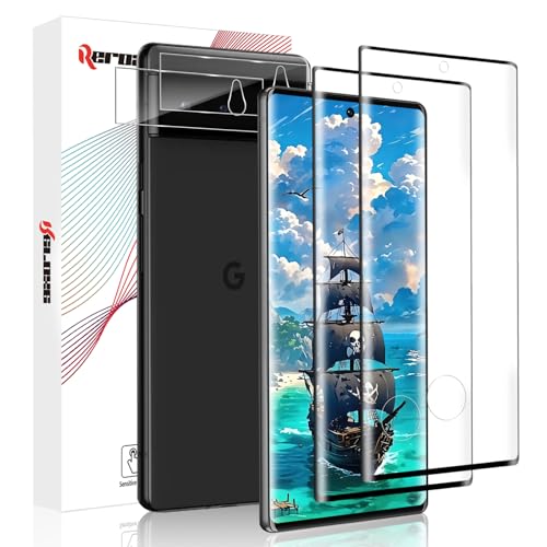 REROXE 2+2 Stück Schutzfolie für Panzerglas für Google Pixel 6 Pro 5G, 9H Härte Kratzfest Anti-Staub HD-Klar Pixel 6 Pro 5G Schutzglas, 3D Vollbildschirm Splitterfrei Pixel 6 Pro Displayschutzfolie REROXE 2+2 Stück Schutzfolie für Panzerglas für Google Pixel 6 Pro 5G, 9H Härte Kratzfest Anti-Staub HD-Klar Pixel 6 Pro 5G Schutzglas, 3D Vollbildschirm Splitterfrei Pixel 6 Pro Displayschutzfolie von REROXE
