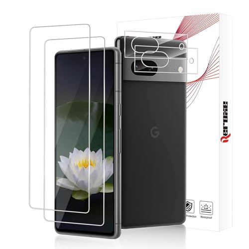 REROXE 2+2 Stück Schutzfolie für Panzerglas für Google Pixel 7A 5G, 2.5D 0.33mm 9H Härte Dauerhaft Google Pixel 7A Folie, Anti-Bläschen Anti-Öl Anti-Staub Pixel 7A 5G Schutzglas von REROXE