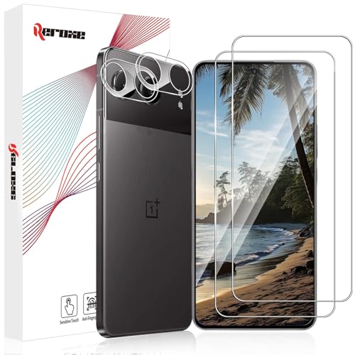 REROXE 2+2 Stück Schutzfolie für Panzerglas für OnePlus Nord 4 5G, 9H Härte Anti-Kratzer Anti-Bläschen Nord 4 Displayschutzfolie, 9H Gehärtetem Staubabweisend Ultra Transparent Glasschutzfolie REROXE 2+2 Stück Schutzfolie für Panzerglas für OnePlus Nord 4 5G, 9H Härte Anti-Kratzer Anti-Bläschen Nord 4 Displayschutzfolie, 9H Gehärtetem Staubabweisend Ultra Transparent Glasschutzfolie von REROXE