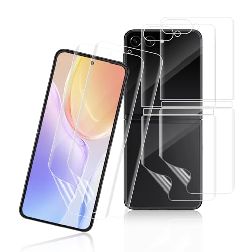 REROXE 2+2 Stück TPU Schutzfolie für Panzerglas für Samsung Galaxy Z Flip 5 5G, Hohe Klarheit Kristallklar Samsung Z Flip 5 Folie, Hohe Auflösung Premium Qualität Z Flip 5 5G Displayschutzfolie REROXE 2+2 Stück TPU Schutzfolie für Panzerglas für Samsung Galaxy Z Flip 5 5G, Hohe Klarheit Kristallklar Samsung Z Flip 5 Folie, Hohe Auflösung Premium Qualität Z Flip 5 5G Displayschutzfolie von REROXE