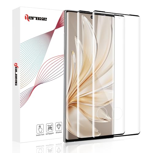 REROXE 2 Stück Schutzfolie für Panzerglas für Samsung Galaxy Note 10, 9H Härte Extrem Robust Splitterfrei Galaxy Note 10 Glasschutzfolie, 3D Gebogenes Schutz Kristallklar Samsung Note 10 Schutzglas von REROXE