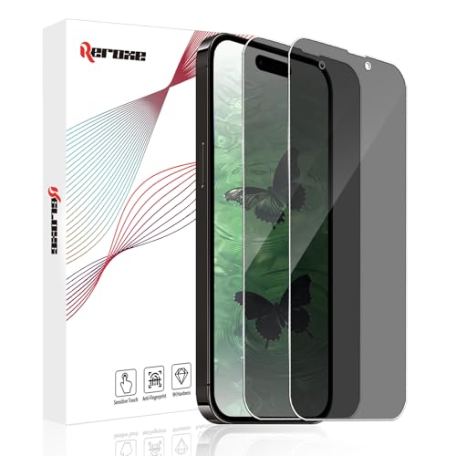 REROXE 2 Stück Schutzfolie für Panzerglas für iPhone 15 Pro Sichtschutzfolie, Ultra-HD Anti-Kratzer Anti-Staub Anti-Spähen 15 Pro Schutzglas, 2.5D Kante Anti-Schock iPhone 15 Pro Blickschutzfolie REROXE 2 Stück Schutzfolie für Panzerglas für iPhone 15 Pro Sichtschutzfolie, Ultra-HD Anti-Kratzer Anti-Staub Anti-Spähen 15 Pro Schutzglas, 2.5D Kante Anti-Schock iPhone 15 Pro Blickschutzfolie von REROXE