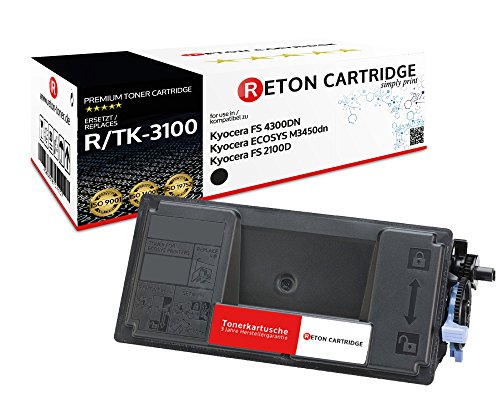 2 Original Reton Toner kompatibel zu Kyocera TK-3100 für Kyocera ECOSYS M3450DN FS-2100D FS-2100N von RETON CARTRIDGE