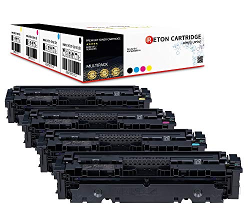 4 Reton kompatibel Toner | 25% höhere Reichweite | als Ersatz für 046 046H für Canon LBP653cdw LBP654Cx MF732Cdw MF734Cdw MF735Cx von RETON CARTRIDGE