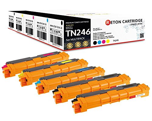 5 Reton Toner kompatibel zu TN-242bk TN-242c TN-242m TN-242y für Brother HL-3142cw HL-3152cdw HL-3172cdw MFC-9332cdw MFC-9142cdn MFC-9342cdw DCP-9022cdw von RETON CARTRIDGE