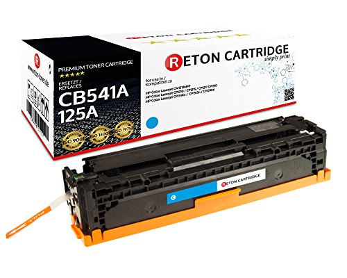 Original Reton Toner, kompatibel, Cyan für HP CM1312mfp (CB541A), HP 125A, Color Laserjet, CP1515, CP1515N, CP1515NI, CP1518, CP1518NI, CP1312, CP1312MFP, CP1512, CP1512MFP, Cyan von RETON CARTRIDGE