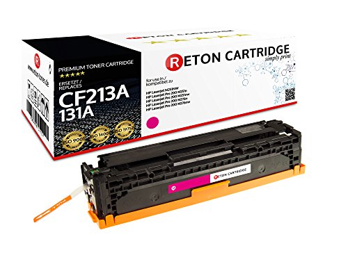 Original Reton Toner, kompatibel, Magenta für HP PRO 200 Color Printer M251NW (CF213A), HP 131A, Color Laserjet PRO 200 M251NW, M276NW, Printer M251NW, M276NW Magenta von RETON CARTRIDGE