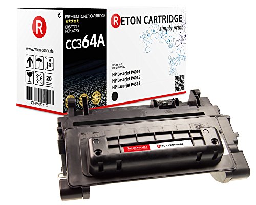 Original Reton Toner, kompatibel, Schwarz für HP P4015X, HP Laserjet, P4014, P4014N, P4014DN, P4015, P4015N, P4015TN, P4015X, P4015DN, P4515, P4515X, P4515TN, P4515XM, P4510, P4515N (CC364A) von RETON CARTRIDGE