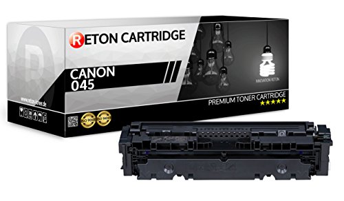 Original Reton Toner | 25% höhere Reichweite | kompatibel zu 045K schwarz, für Canon i-Sensys LBP611CN, Canon i-Sensys LBP613CDW, Canon i-Sensys MF631Cn, Canon i-Sensys MF633Cdw, MF635Cx von RETON CARTRIDGE