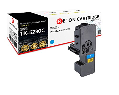Original Reton Toner | 50% höhere Leistung | kompatibel zu Kyocera TK-5240C Cyan für Kyocera ECOSYS M5526cdn M5526cdw P5026cdn P5026cdw von RETON CARTRIDGE