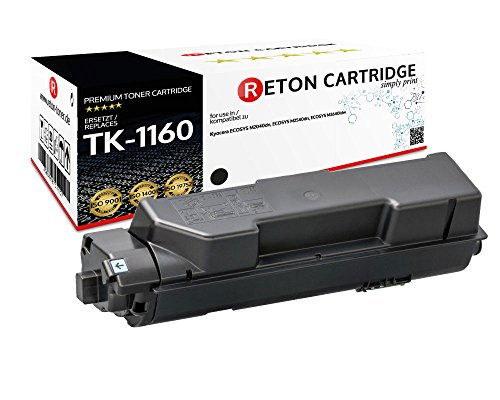 Original Reton Toner | 50% mehr Leistung | kompatibel zu TK-1160 für Kyocera ECOSYS P2040dn, Kyocera ECOSYS P2040dw | Geprüft nach ISO-Norm 19752 | von RETON CARTRIDGE