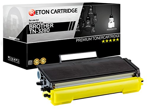 Original Reton Toner | 60% höhere Reichweite | kompatibel zu Brother TN-3280 Toner für Brother DCP 8070D 8085DN HL-5340D 5340DL 5350DN 5350DN2LT 5350DNLT 5370DW 5380DN MFC-8370DN 8380DN 8880DN von RETON CARTRIDGE