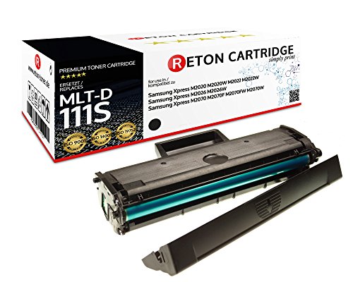 Reton Toner | 200 Prozent mehr Druckleistung | kompatibel für Samsung MLT-D111S D111S für Samsung Xpress M2020 M2020W M2022 M2022W M2026 M2026W M2070 M2070F M2070FW M2070W von RETON CARTRIDGE