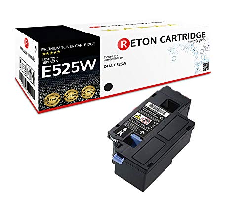 Reton Toner | 30% höhere Druckleistung | kompatibel zu Dell E525w - DPV4T / 593BBLN Kapazität: Schwarz 2.600 Seiten von RETON CARTRIDGE