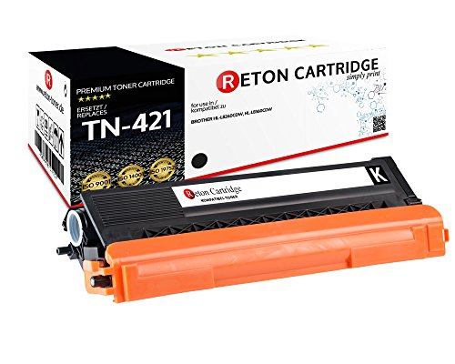 Reton Toner | 30% höhere Druckleistung | kompatibel zu TN-421BK für Brother DCP-L8410CDW, HL-L8260CDW, HL-L8360CDW, MFC-L8690CDW, MFC-L8900CDW von RETON CARTRIDGE