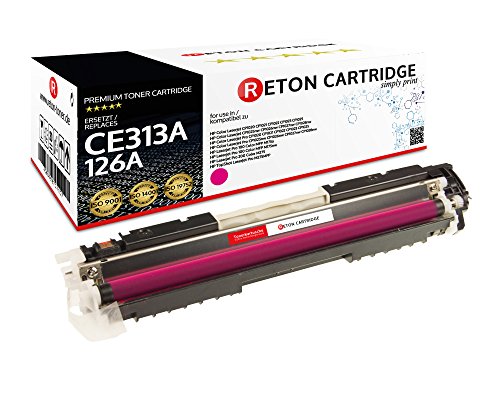 Reton Toner kompatibel für CE313A 126A Magenta Color Laserjet CP1020 CP1021 CP1022 CP1023 CP1025 CP1025nw CP1026nw - TopShot Pro M275MFP von RETON CARTRIDGE