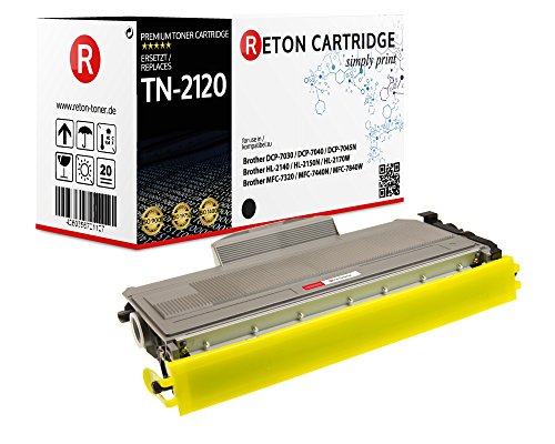 Reton Toner 5.900 Seiten ersetzt TN-2120 für Brother DCP-7030 Brother DCP-7040 Brother DCP-7045N Brother HL-2140 Brother HL-2150N HL-2170W MFC-7320 MFC-7440N MFC-7840W von RETON CARTRIDGE