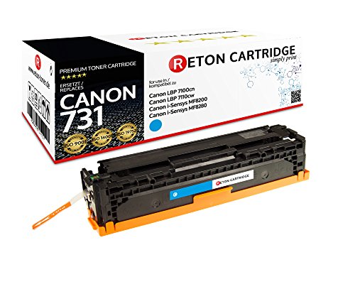 Reton kompatibel Toner, als Ersatz für 731 731C Cyan für Canon LBP-7100cn, LBP-7110cw, i-Sensys MF623Cn, MF628cw, MF 8200, 8280 von RETON CARTRIDGE