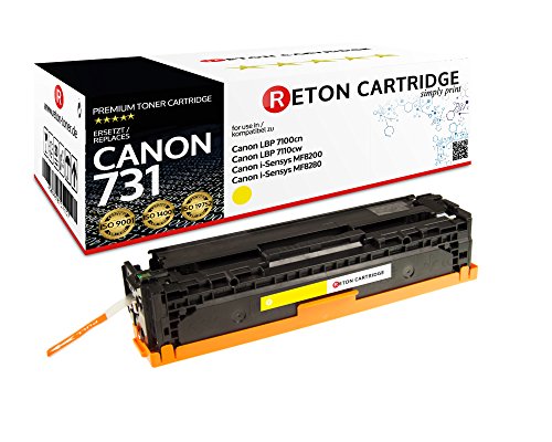 Reton kompatibel Toner als Ersatz für 731 731Y gelb für Canon LBP-7100cn, LBP-7110cw, i-Sensys MF623Cn, MF628cw, MF8200, MF8280 von RETON CARTRIDGE