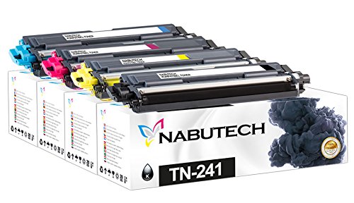 RETON 4 Nabutech Toner kompatibel | Geprüft nach ISO-Norm 19798 | als Ersatz für TN-241K TN-245C TN-245Y TN-245M Schwarz, Cyan, Magenta, Yellow | Schwarz: 3.000 Seiten 2.640 Seiten je Farbe von RETON