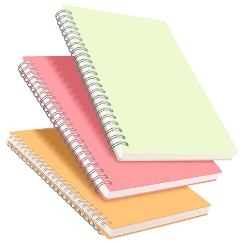 RETTACY Bullet Dotted Journal 3er-Pack – A5 Dotted Grid Spiral Notizbuch mit 160 Seiten pro Packung, 100 g/m² Premium säurefreies Papier, Bullet Journaling, Skizzieren, Doppeldraht-Spiralbindung, 14,5 RETTACY Bullet Dotted Journal 3er-Pack – A5 Dotted Grid Spiral Notizbuch mit 160 Seiten pro Packung, 100 g/m² Premium säurefreies Papier, Bullet Journaling, Skizzieren, Doppeldraht-Spiralbindung, 14,5 von RETTACY