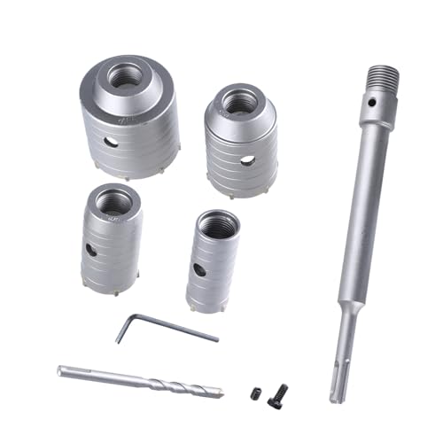 Beton-Lochsägen-Set, Mauerwerk, 30, 40, 50, 65 mm, für Beton, Zement, Ziegel, Stein, Lochsägen-Set von RETUOLWAG