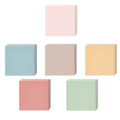Buntes Notizpapier, 7,6 x 7,6 cm, Notizblöcke, selbstklebend, unliniert, 100 Blatt/Block für Offce Buntes Notizpapier, 7,6 x 7,6 cm, Notizblöcke, selbstklebend, unliniert, 100 Blatt/Block für Offce von RETUOLWAG