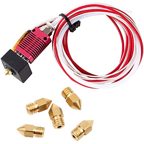 RETYLY Extruder des Drucker 3D Zusammen Gebautes Kit des HEI？en Endes Mk8 Für Ender 3 / Ender 3 Pro Mit Aluminium Heiz Block, 1.75Mm, 0.4Mm Düse von RETYLY
