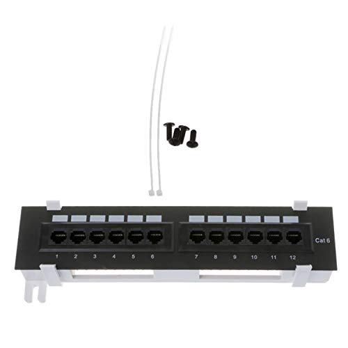 RETYLY Netzwerk Werkzeug Kit 12 Anschluss Cat6 Patch Panel Rj45 Netzwerk Wand Halterung Für Rack Montage von RETYLY
