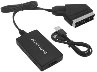 RETZLA SCART zu HDMI Konverter - SCART zu HDMI Kabel Video Audio Connector 720P/1080P Adapterkabel für HDTV, Monitor, Projektor, Display, VHS RETZLA SCART zu HDMI Konverter - SCART zu HDMI Kabel Video Audio Connector 720P/1080P Adapterkabel für HDTV, Monitor, Projektor, Display, VHS von RETZLA