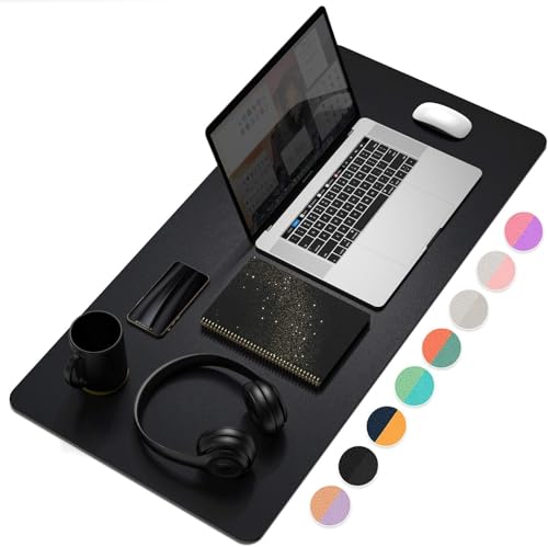 Schreibtischmatte, 31,5„ x 15,7“ Laptop-Leder-Schreibtischunterlage, große Leder-Schreibtischunterlage für Tastatur und Maus, wasserdichte Schreibtisch-Schreibunterlage für Büro und Zuhause Schreibtischmatte, 31,5„ x 15,7“ Laptop-Leder-Schreibtischunterlage, große Leder-Schreibtischunterlage für Tastatur und Maus, wasserdichte Schreibtisch-Schreibunterlage für Büro und Zuhause von RETZLA