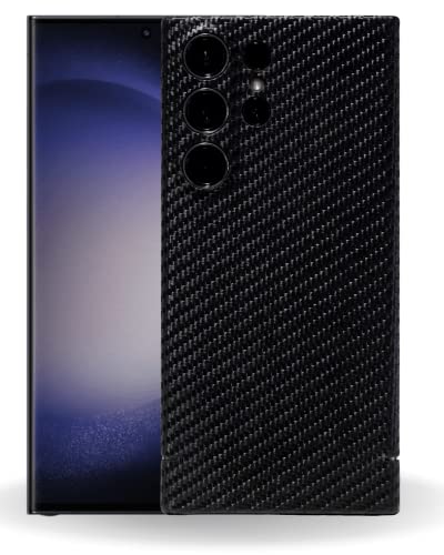 REUTERSON Carbon Cover Samsung S24 Ultra | Magnetisch, Induktivladen | Echtes Carbon | Made in Germany | Edles Design | Originale Carbon-Haptik | Hochwertige Handyhülle aus Carbon von REUTERSON
