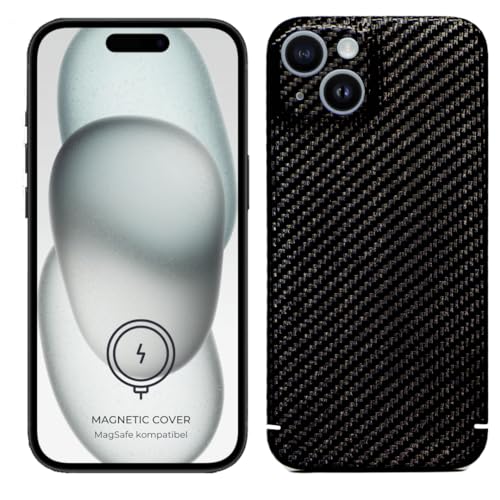 REUTERSON Carbon Cover iPhone 15 Plus Magnetisch | Echtes Carbon | Made in Germany | Edles Design | Ultradünne Hochwertige Handyhülle von REUTERSON