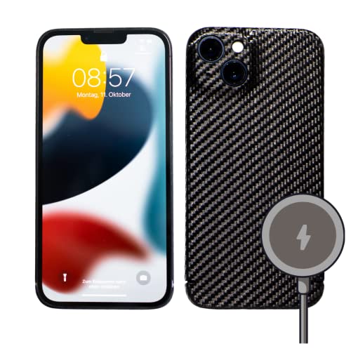 REUTERSON iPhone 13 Mini Carbon Cover I Echtes Carbon I extrem leicht und dünn I ausgezeichnete Qualität I edles Design (iPhone Magnetic Carbon Cover) von REUTERSON