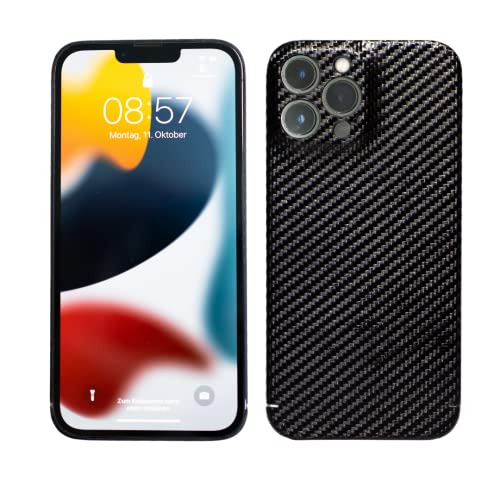 REUTERSON iPhone 13 Pro Max Carbon Cover I Echtes Carbon I extrem leicht und dünn I ausgezeichnete Qualität I edles Design (iPhone Carbon Cover) von REUTERSON