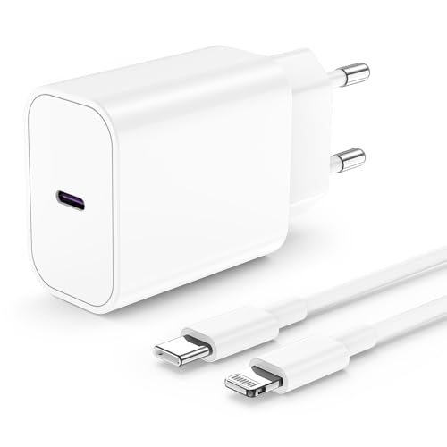 Schnellladegerät iPhone 14, Apple MFi zertifiziert, USB C Schnellladegerät und 2 m Apple Original-Lightning-Kabel, Typ C Netzadapter für Apple iPhone 14 Plus/13 Pro Max/12 Mini/11 Pro/XR/XS/SE/8/7/6S von REUTIXUN