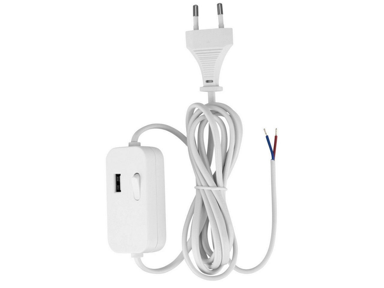 REV Ritter GmbH REV Zuleitung Euro 2,5A mit Schalter USB A 2m weiß Elektro-Kabel REV Ritter GmbH REV Zuleitung Euro 2,5A mit Schalter USB A 2m weiß Elektro-Kabel von REV Ritter GmbH